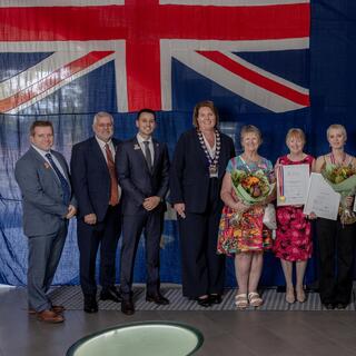 2026 winners with the Mayor and Councillors.