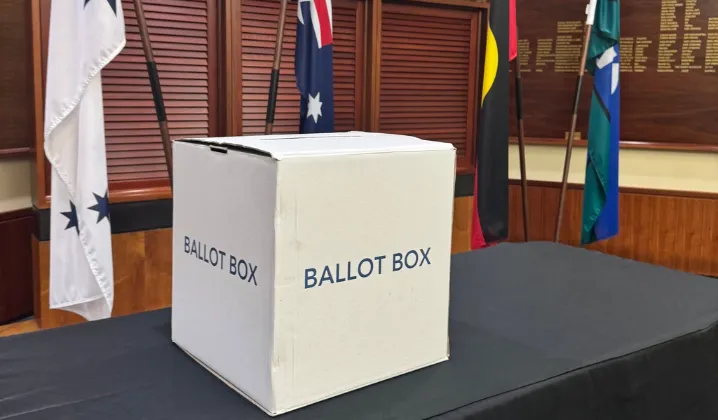a white box on a table