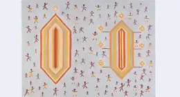 a drawing of people dancing