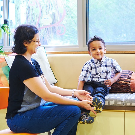 Putting shoes in before school