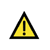 advice symbol - yellow triangle with black exclamation mark in centre