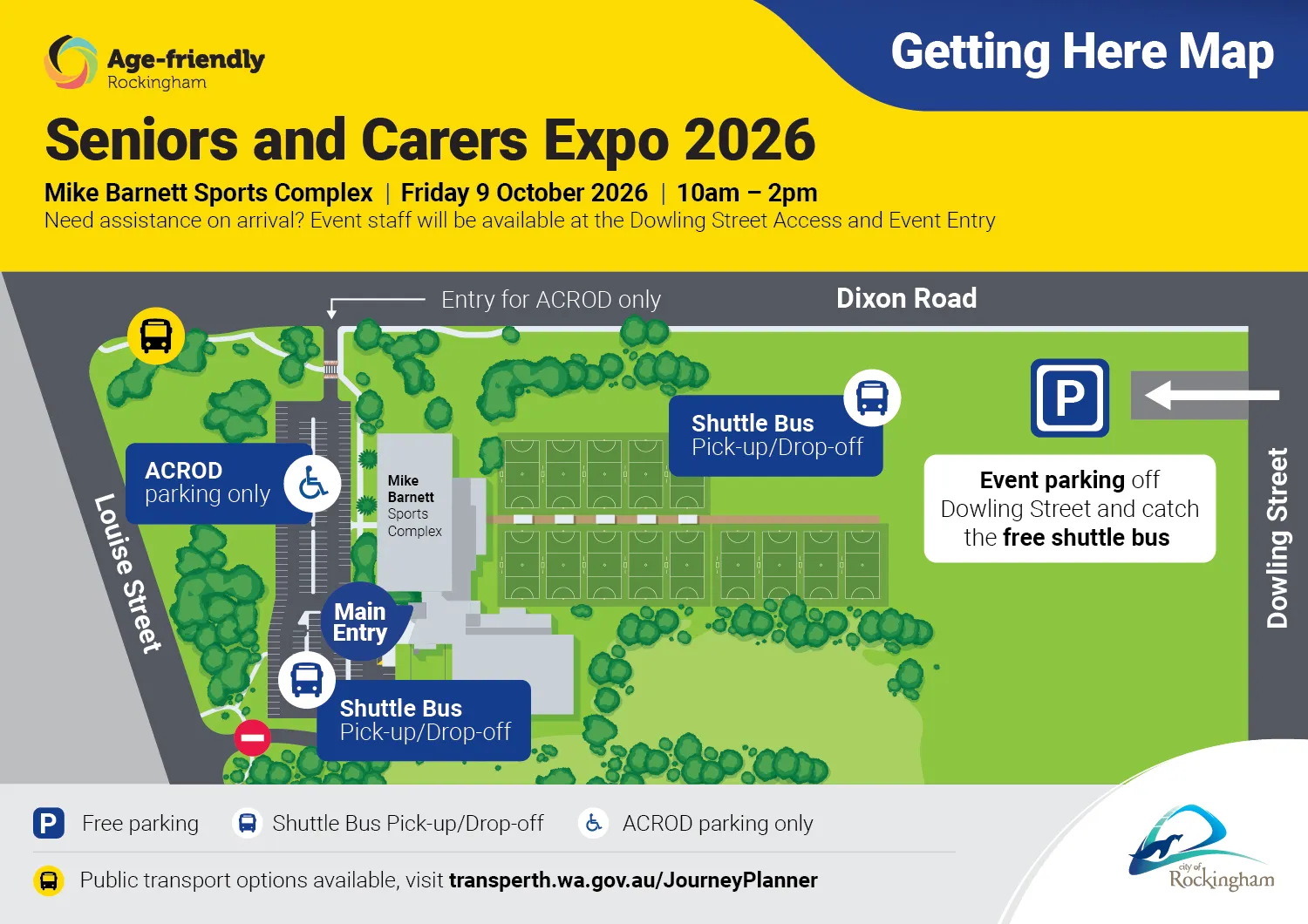 Getting Here Map